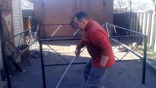 Оградка на кладбище. Простой вариант.