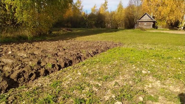 Мотоблок НЕВА МБ 1 Мультиагро + плуг ПЦ-1-18. Пахота под зиму. Plowing for winter.