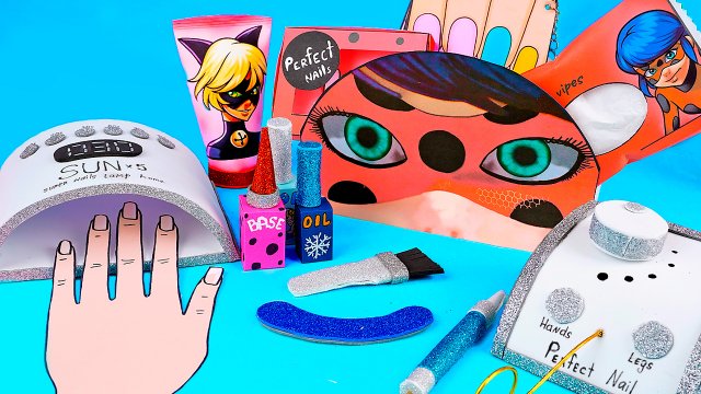 Бьюти Бокс с косметикой из бумаги Diy бумажный салон для маникюра – Леди Баг на поделки самоделки