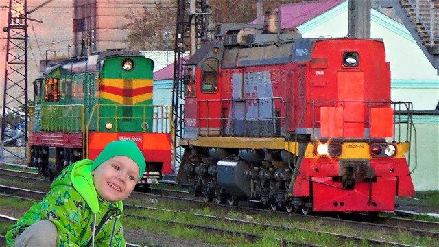 видео про поезда и маневровый поезд тепловоз смотрим поезда видео для детей