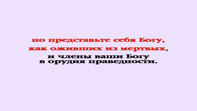 Видеобиблия. Послание Римлянам. Глава 6