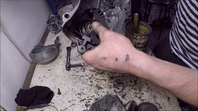 Как собрать кикстартер Honda Dio AF18 / AF24E 27 34
