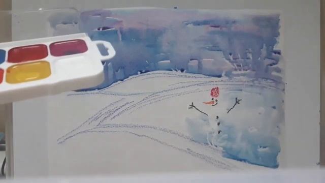 Мастер-класс по рисованию "Зимние фантазии"