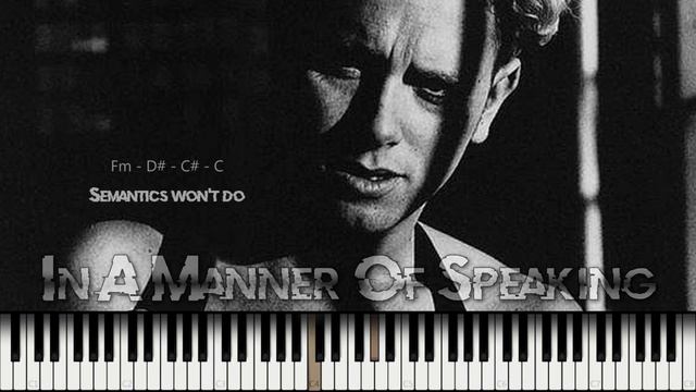 Martin Gore - In A Manner Of Speaking Amazing Piano Cover With Vocals