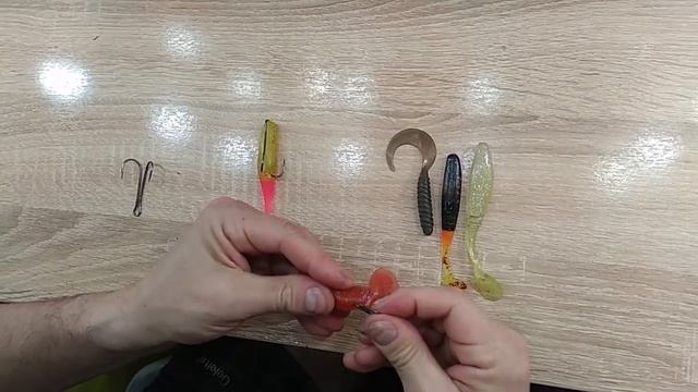 Как оснастить силиконовую приманку двойником