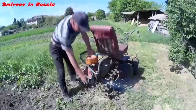 Мотоблок из хлама! Работа самодельным мотоблоком! Подборка видео 2021