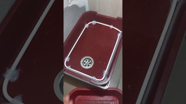 Кошачий лоток с автосмывом, с канализацией, автоматический лоток кошке.