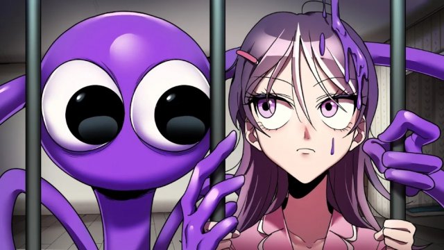 PURPLE SAD BACK STORY - Parasite | Rainbow Friends Animation