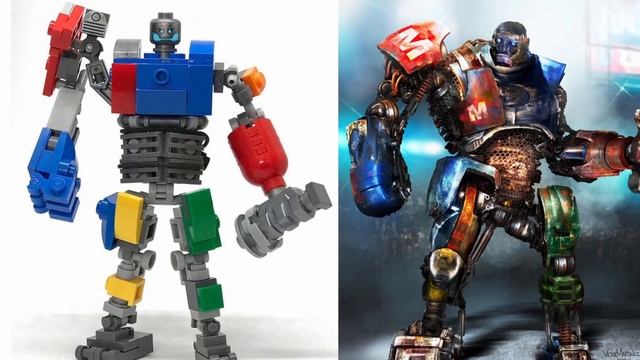 LEGO Живая сталь роботы самоделки из Лего и герои фильма