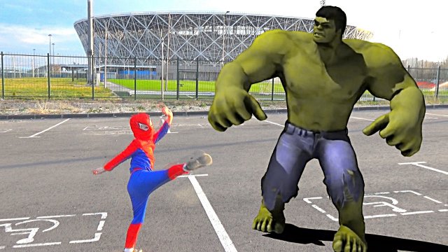 BIG HULK vs SPIDERMAN - the INCREDIBLE HULK vs SPIDER-MAN