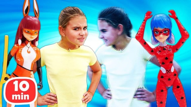 Леди Баг спасает Адриана! Сборник видео для девочек про игры в куклы Леди Баг