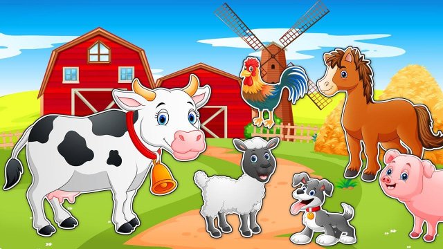 Животные для детей - Угадай звуки животных. Сборник развивающих мультфильмов
