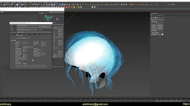 Ornatrix/3ds Max/Octane: Feedback#4 на работу от Оксаны - 3 серия.