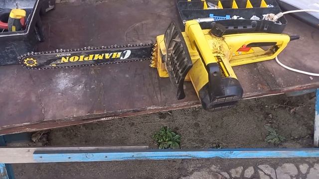 Электропила Чемпион(champion), отзыв, лёгкий обзор. Рубрика мощный инструмент.