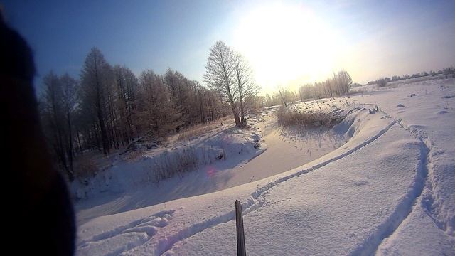 ЗАЙЦЫ БЕГАЮЩИЕ ПО РЕЧКЕ. ОХОТА НА ЗАЙЦА.mp4