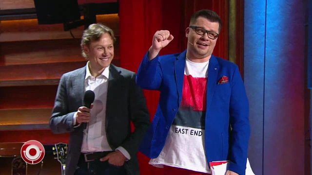 Валерий Карпин, Евгений Савин и Тина Канделаки в Comedy Club (14.04.2017)