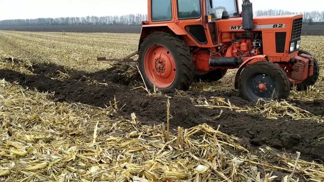 Пахота ЮМЗ 6/МТЗ 80
