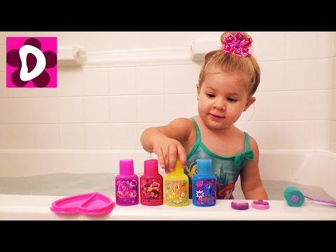 Диана любит ПЕТЬ В ВАННОЙ Купаемся с Цветным Мылом Пони Видео для Детей MLP Soap Vlog for Сhildren