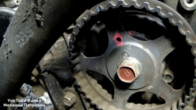 Hyundai Matrix замена ремня ГРМ натяжной ролик выставляем метки Авторемонт