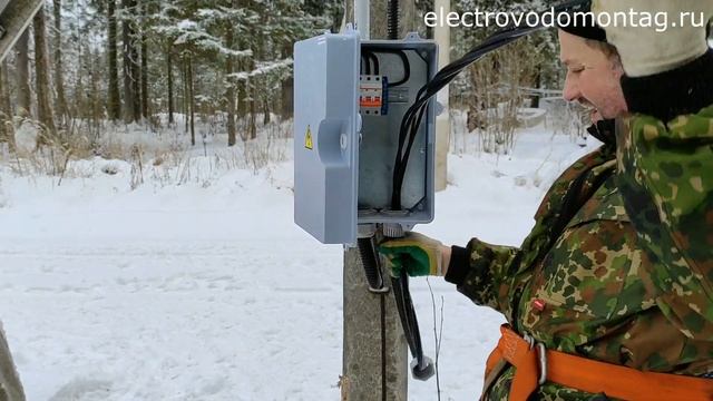 ВВОД КАБЕЛЯ В ДОМ .