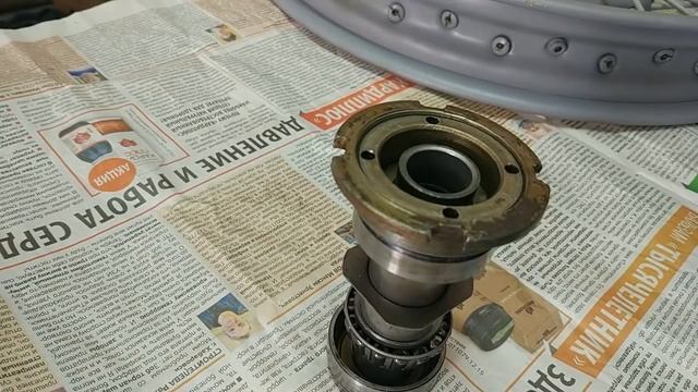 Сборка колеса мотоцикла Урал