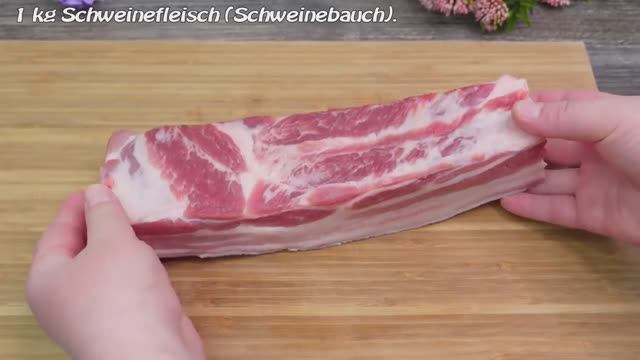 Вкуснейший Китайский рецепт приготовления свиной грудинки!