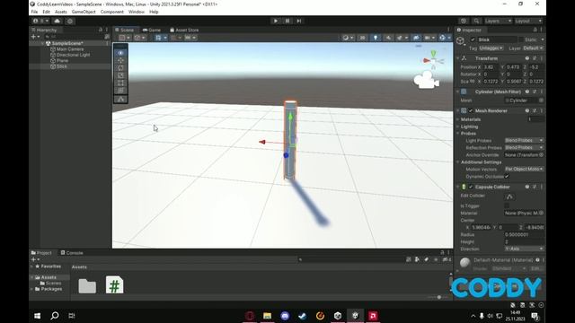 Как работать со сценой и создавать объекты в Unity 3D