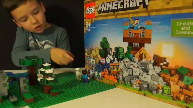 Лего НУБик и Борька LEGO Minecraft Stop Motion