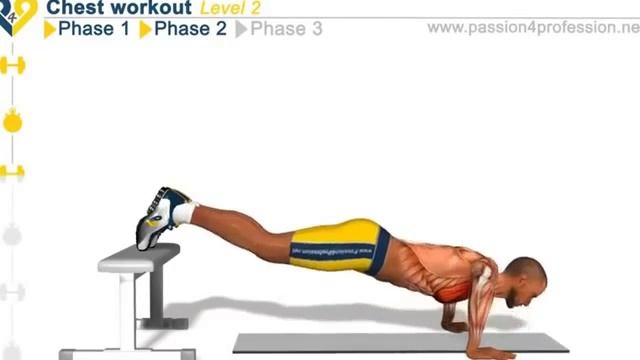 Chest Workout-Level 2 [Отжимание, 2 уровень]