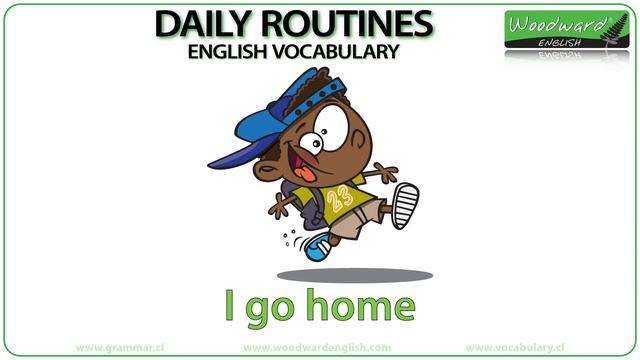 Daily Routines in English - Vocabulary