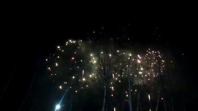 Новогодний фейерверк в Красноярске