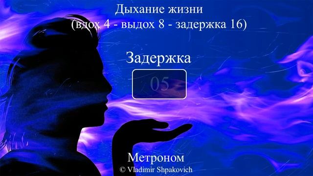 Дыхание жизни (вдох 4 - выдох 8 - задержка 16)