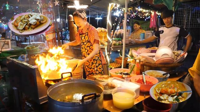 Чесночные креветки и Том Ям Гунг