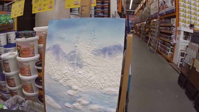 КАРТИНА из ШПАКЛЕВКИ СВОИМИ РУКАМИ # МАСТЕР КЛАСС