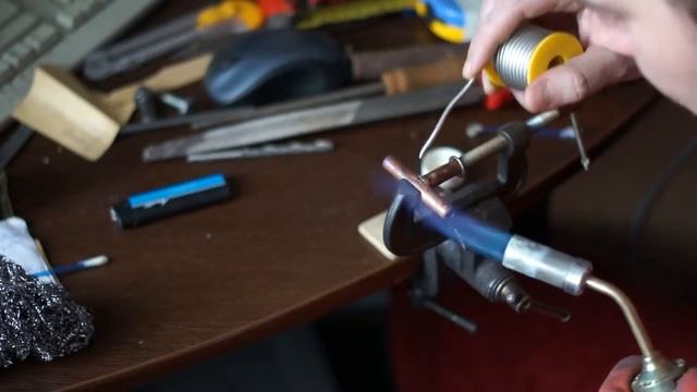 Как спаять тройник из 9 мм медной трубки