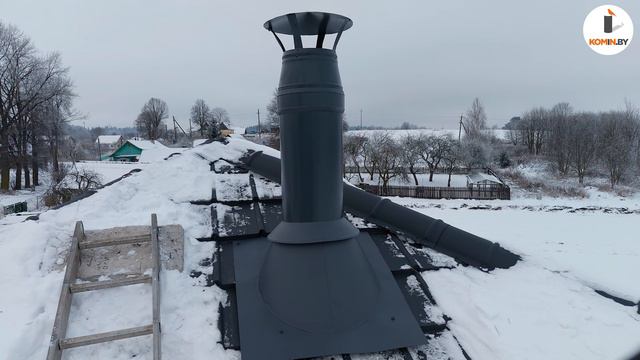 Как сделать кровельный проход для дымохода. 100% кровля будет сухая.