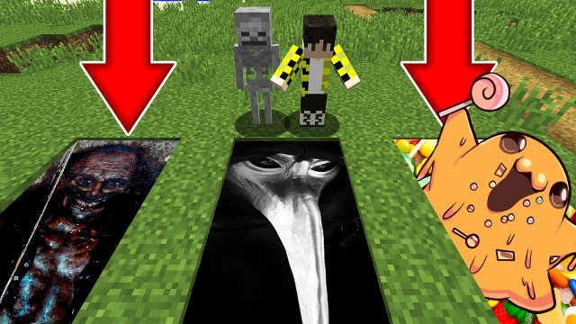 Выбери правильную яму ЧУМНОЙ ДОКТОР или SCP-106 СТАРИК или SCP-999 ЩЕКОТОЧНЫЙ МОНСТР в МАЙНКРАФТ