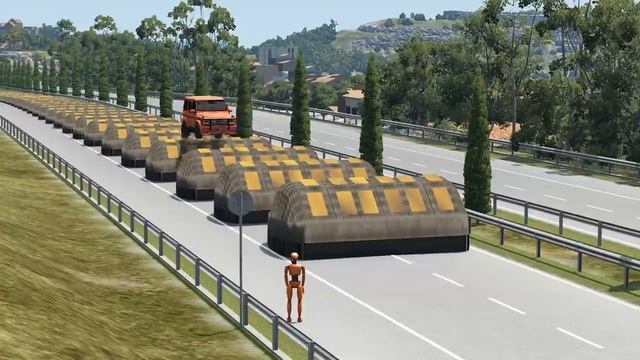Тачки против 100 лежачих полицейских #2 – BeamNG.Drive