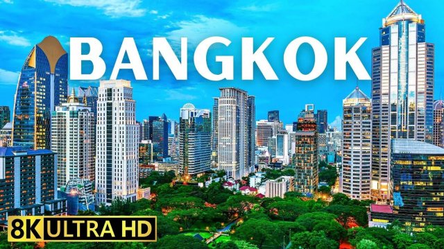 Бангкок 8K Ultra HD Видео 120 FPS (Столица Таиланда) с Дрона