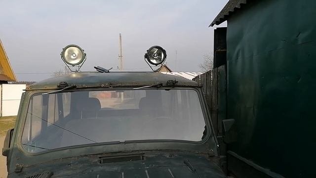 Танковый прожектор "ЛУНА" оу-3г.на УАЗ