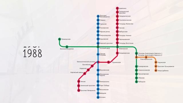 МЕТРО САНКТ-ПЕТЕРБУРГА 1955 - 2024 I Развитие Санкт-Петербургского Метро I Анимация I Инфографика
