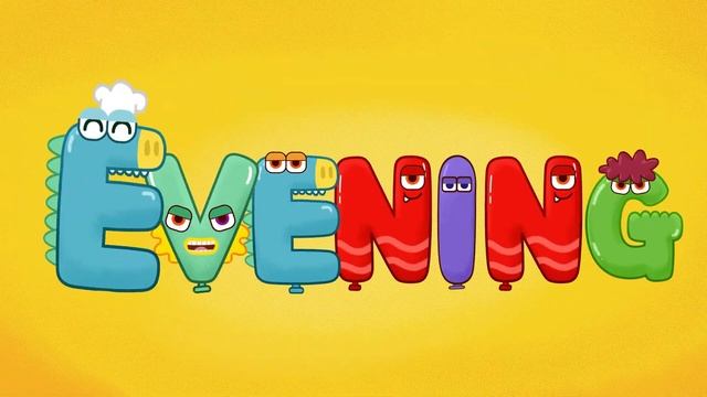 Morning afternoon evening night song ! greeting for kids ? English education cartoon