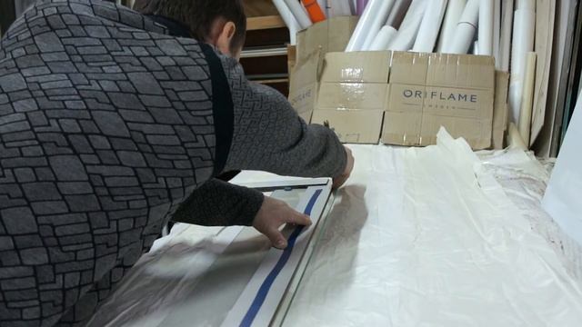 Как резать стекло (зеркало) стеклорезом шириной в 1см