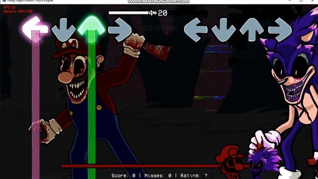 FNF Triple Trouble Sonic.exe VS Mario Madness Characters Sing It