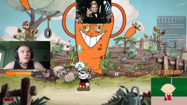 ДЕРЗКО69 ТАНЦУЕТ XXXMANERA и УНИЧТОЖАЕТ БОССОВ в CUPHEAD |