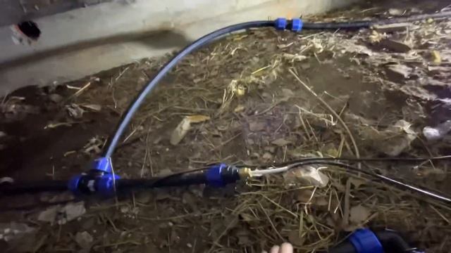 Монтаж греющего кабеля в ПНД трубу