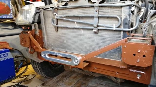 Установка лебедки в шевроле ниву размеры. Скрытая установка в бампер.