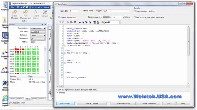 Macro Basics with EasyBuilder Pro V6 Weintek Basic Automated Sequences Commands