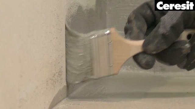 Применение гидроизоляционной мастики Ceresit CL 51 и ленты  Ceresit СL 152