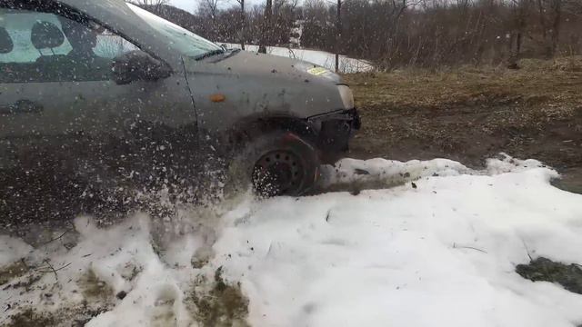 По бездорожью на Лада Калина к водопадам с.Пильно